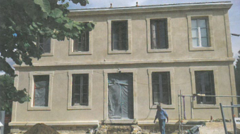 Travaux de restauration de l'école de musique à Saint-Macaire